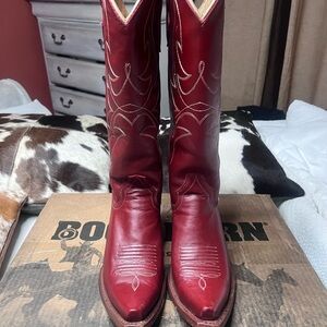 Idyllwind Red Leather Cowboy Boots